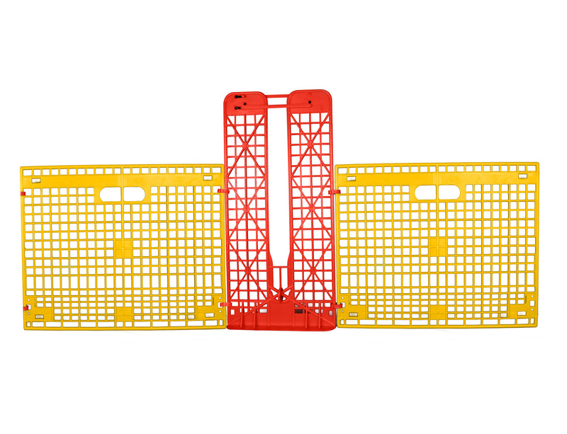 Panel plastico Panel U naranja para barrera antimigratoria Evolution de Sephnos para uso en granja de avicultura, de Sephnos
