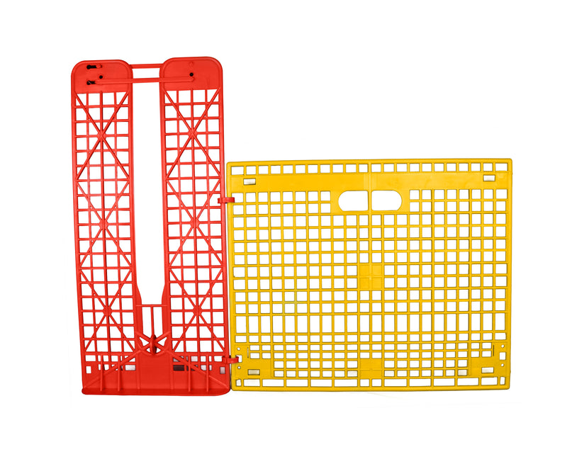 Chick fence panel de plastico virgen amarillo para barrera antimigratoria y diversos usos en casetas y granjas avícolas, de Sephnos